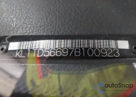 2007 Chevrolet Aveo Ls from USA, damaged, VIN KL1TD56697B100923